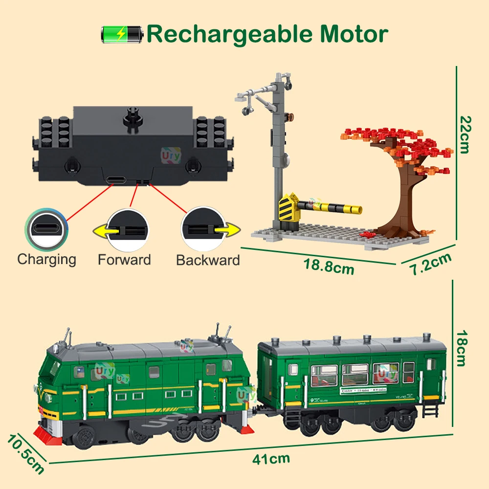 Technical Retro Green Steam Tr - Lego Set City ulasan dan harga
