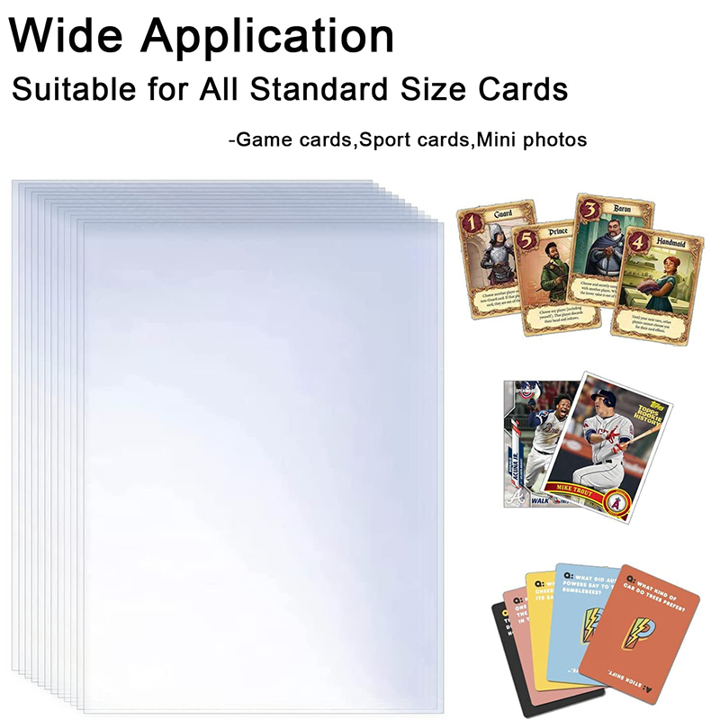 200 Pcs Transparent Playing Ca - Card Penny Sleeve ulasan dan harga