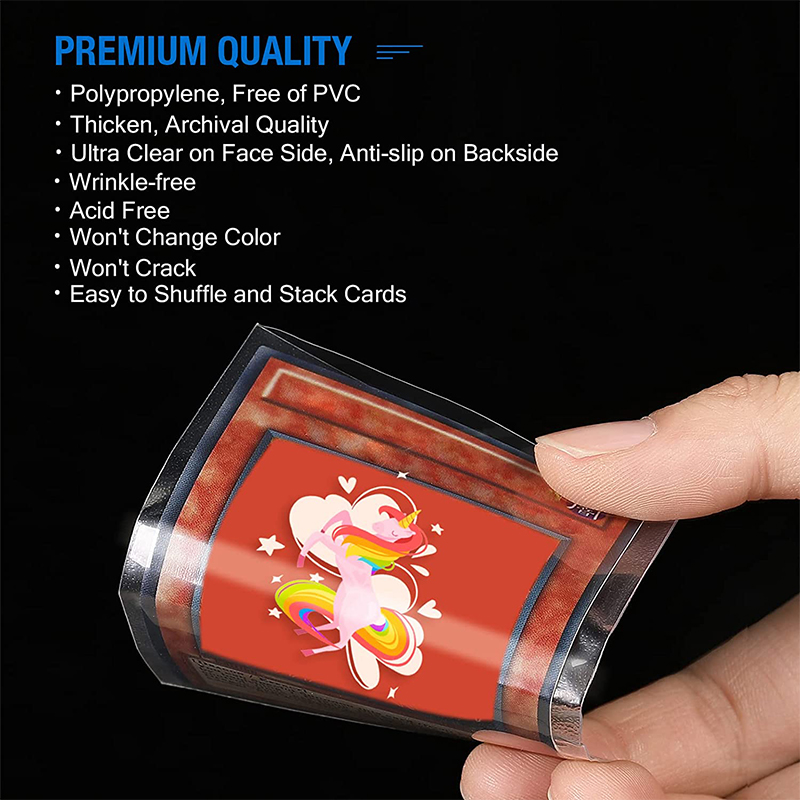 200 Pcs Transparent Playing Ca - Card Penny Sleeve ulasan dan harga
