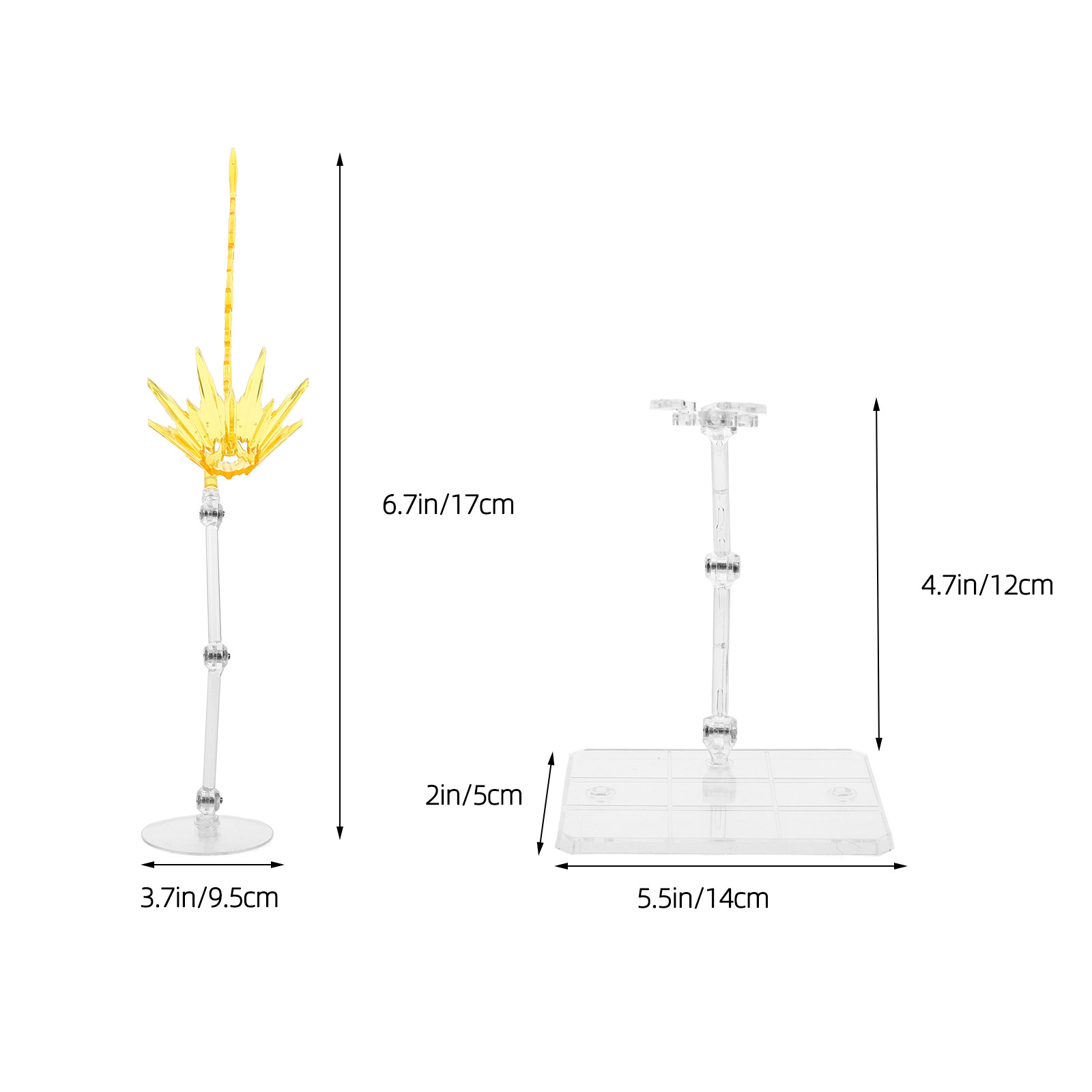 2Pcs Effect Display Bases Adju - Action Figure Stand ulasan dan harga