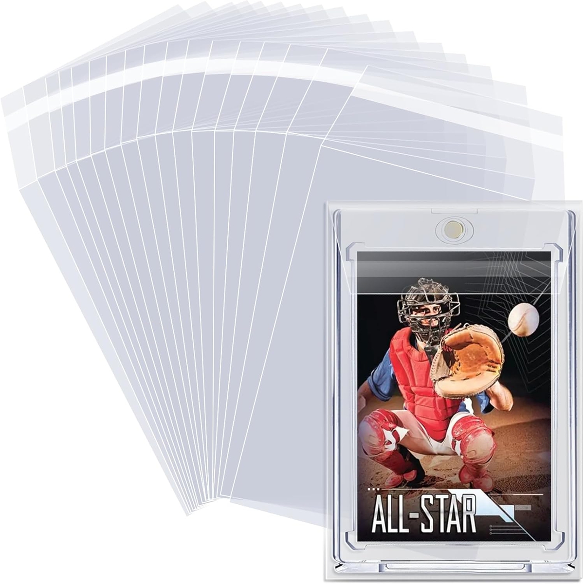 100Pcs 3.2X4.6 Card Sleeves Fi - Card Penny Sleeve ulasan dan harga