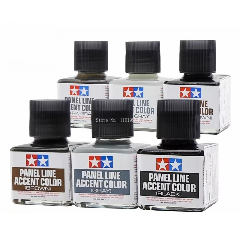 40ml Panel Line Accent Color E - Tamiya Model Paint Set ulasan dan harga
