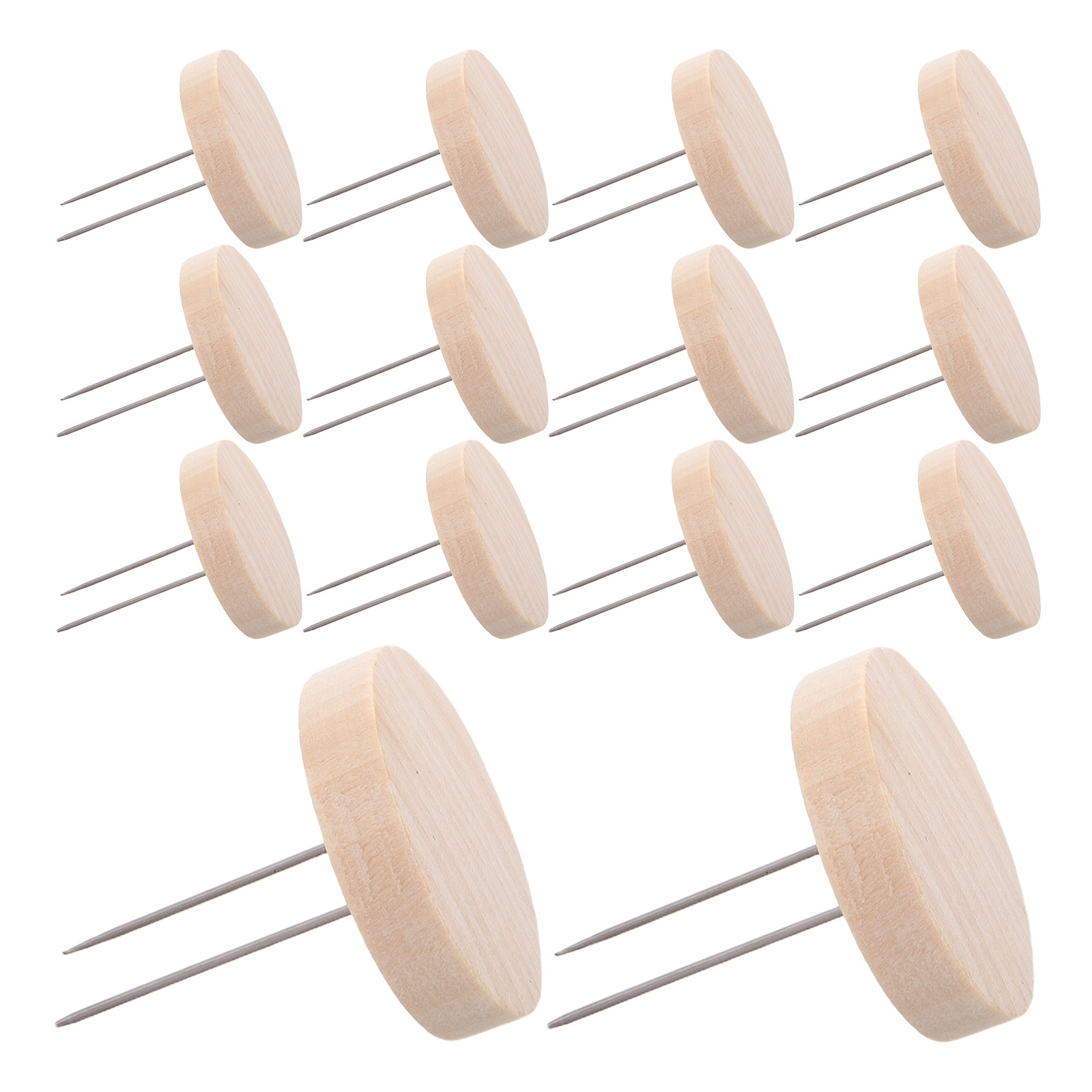 24Pcs Wooden Knitted Stand Dis - Action Figure Stand ulasan dan harga