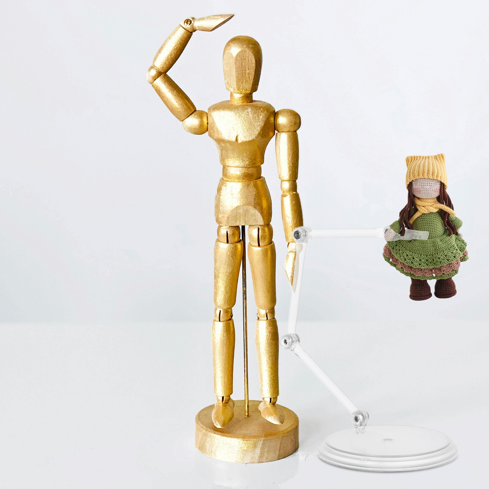 3Pcs Transparent Adjustable Cl - Action Figure Stand ulasan dan harga