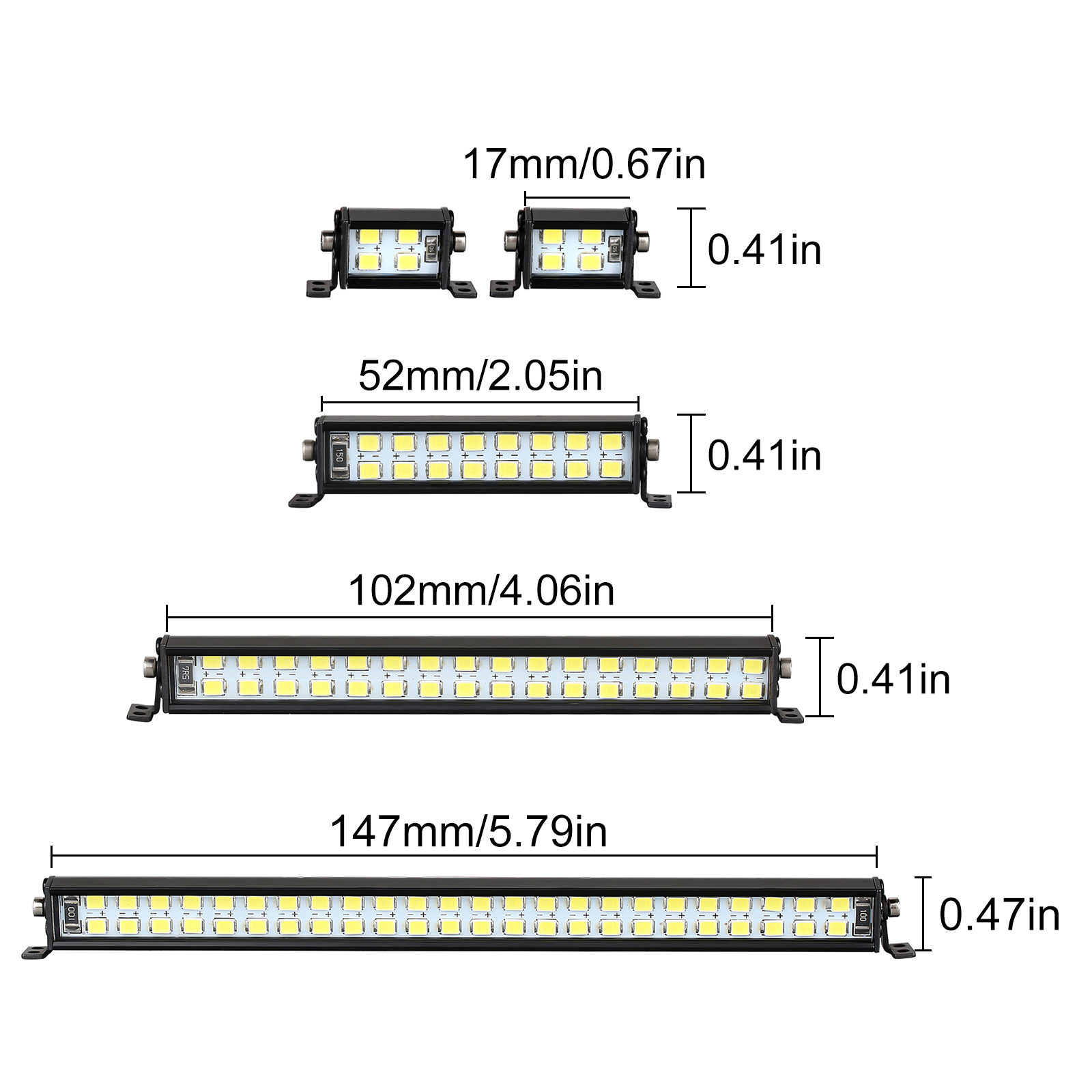 INJORA Bright Light Bar 17/52/ - Tamiya Model Rc Car ulasan dan harga