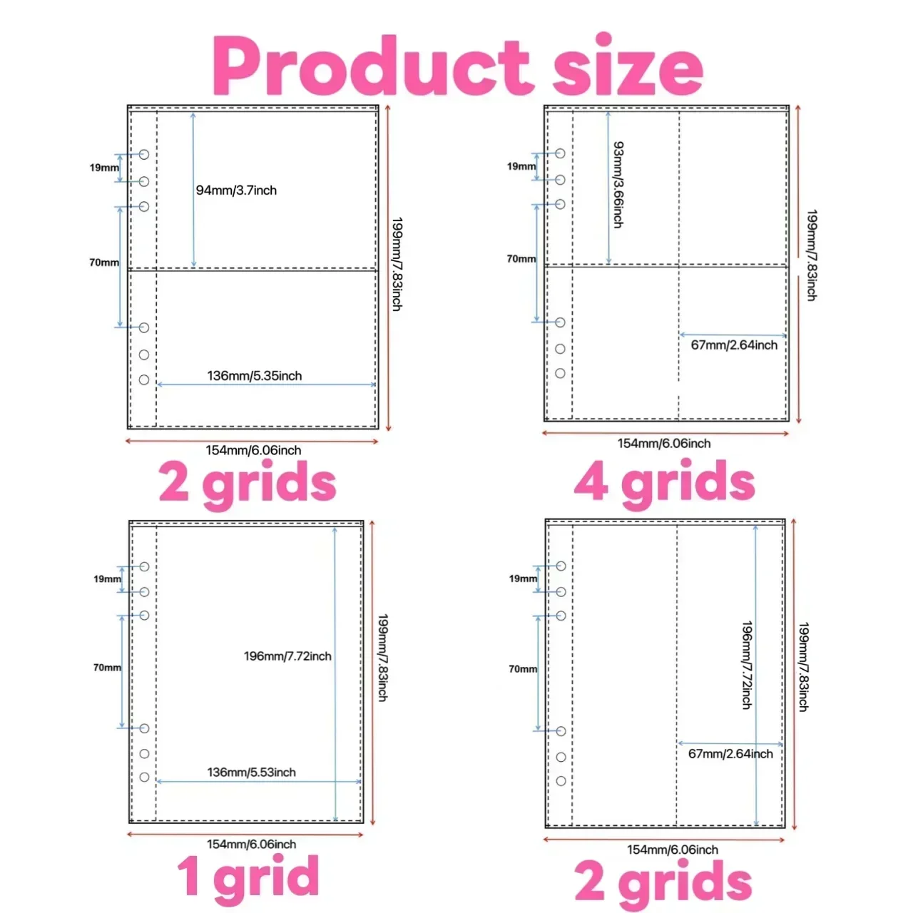 1-4 Grid Transparent Photocard - Card Penny Sleeve ulasan dan harga