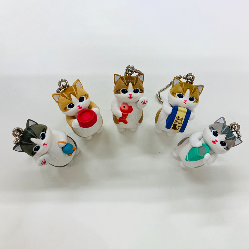 Mofusand Kawaii Cat Keychain B - Action Figure Stand ulasan dan harga